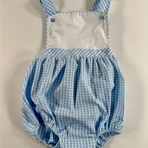 Little English Blue Gingham Bubble – 2T